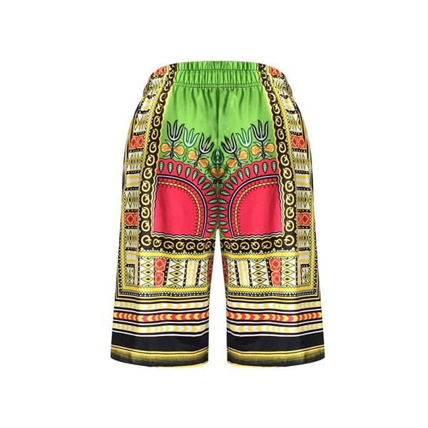 Dashiki Pocket Loose Colorful Women's Shorts