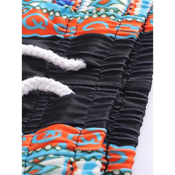 Dashiki Pocket Loose Colorful Women's Shorts