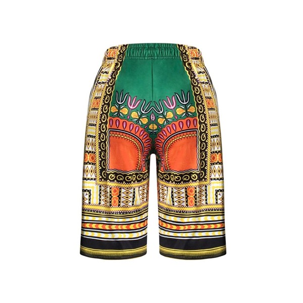 Dashiki Pocket Loose Colorful Women's Shorts