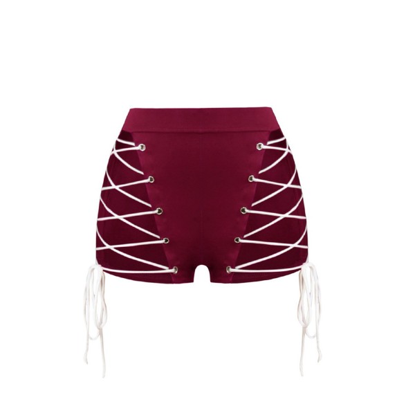 Lace-Up Patchwork Pl...
