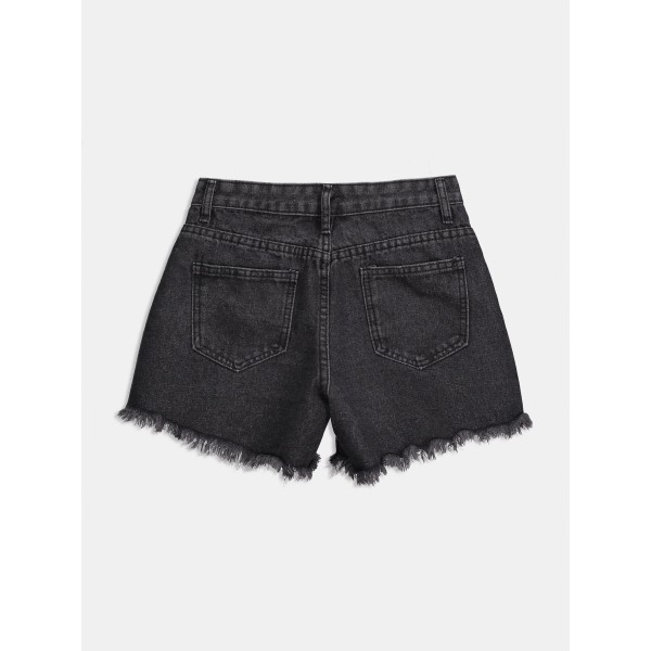 Ripped Embroidery De...