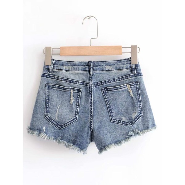 Retro Ripped Denim W...