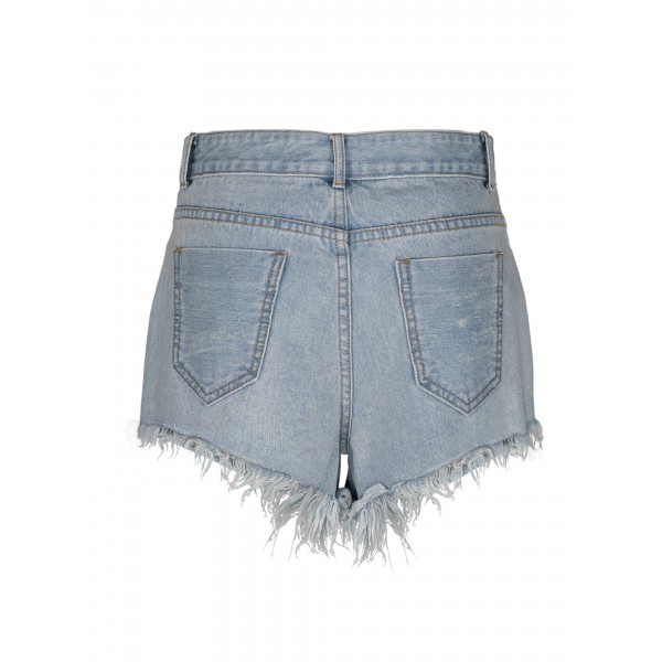 Hole Worn Slim Fit W...