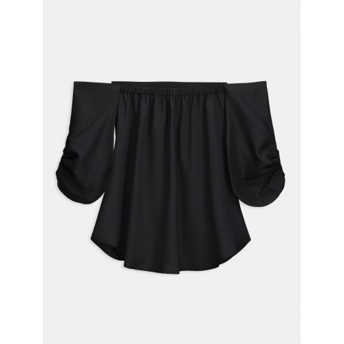 Black Off Shoulder Women's Day Dress