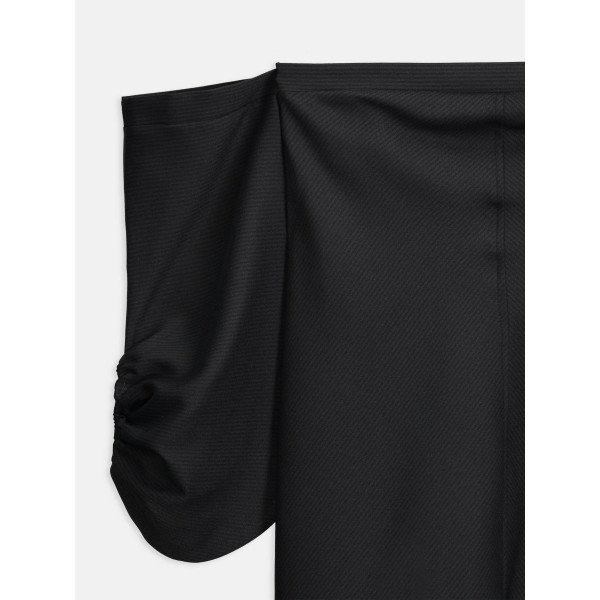 Black Off Shoulder Women's Day Dress