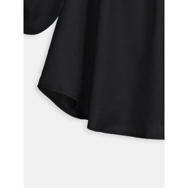 Black Off Shoulder Women's Day Dress