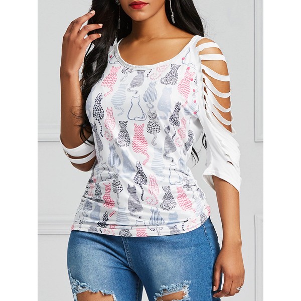 Hollow Out Sleeve Wo...