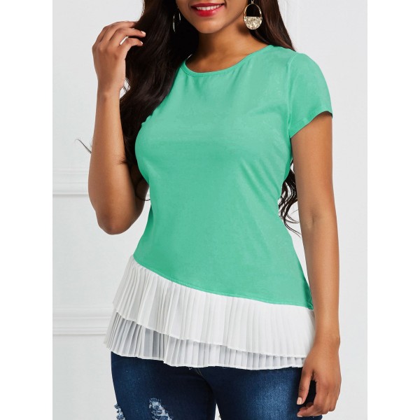 Round Collar Contras...