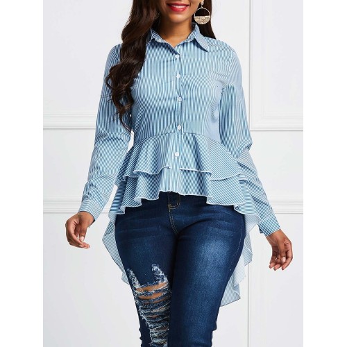 Exquisite High Elastic Irregular Shirt