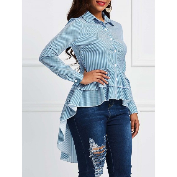 Exquisite High Elastic Irregular Shirt