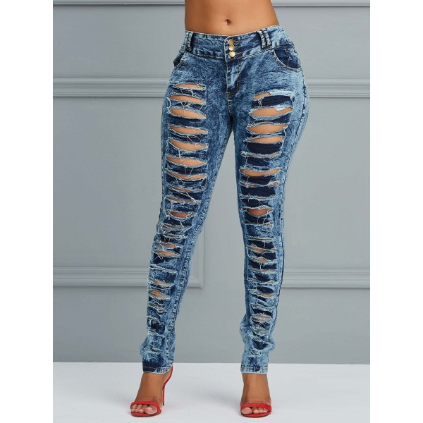 High-Waist Front Hol...
