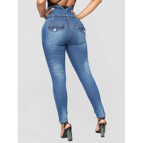 Four-Breasted Pencil Jeans