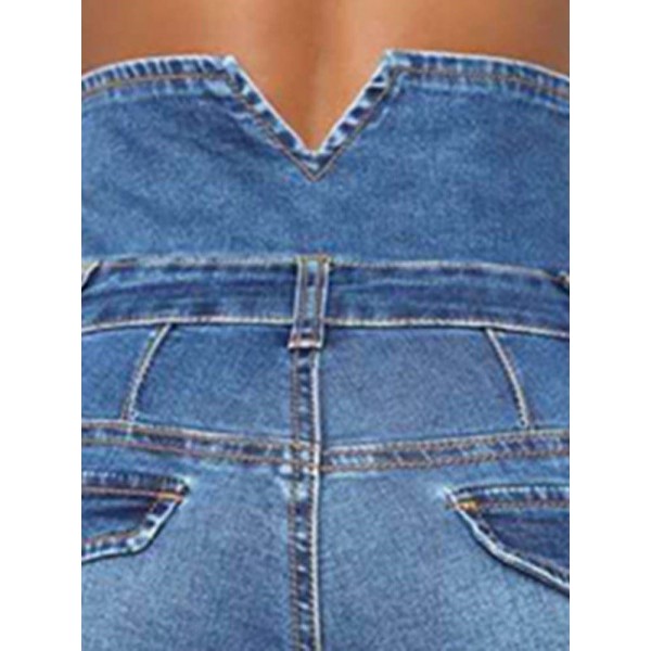 Four-Breasted Pencil Jeans