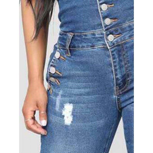Four-Breasted Pencil Jeans