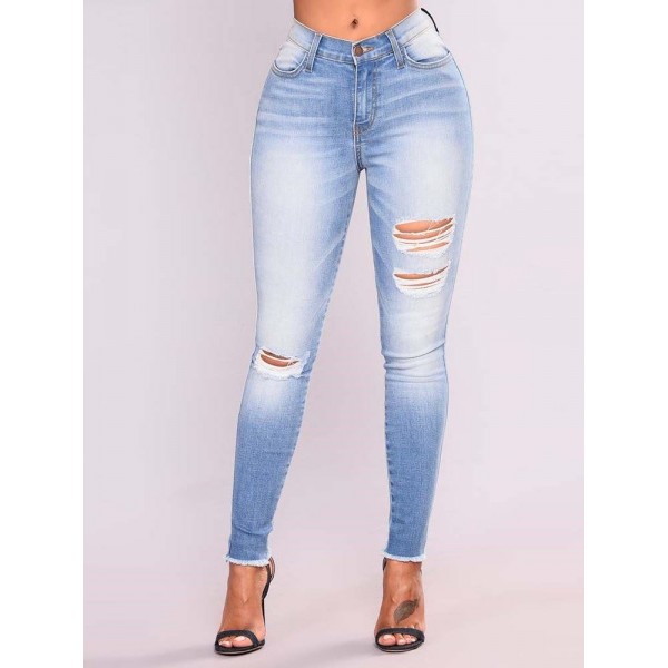 Button Hole Women's Jeans