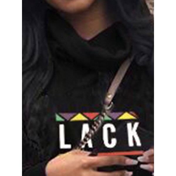 Fashion Print Letter Long Sleeve Casual Suit