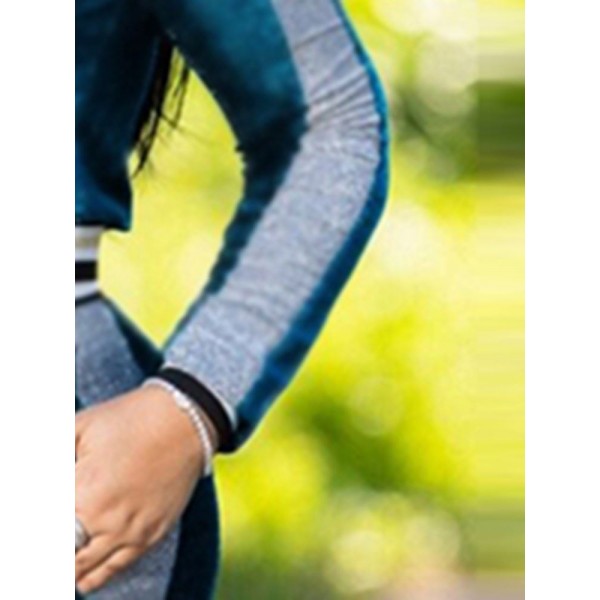 Contrast Zipper Sport Suit