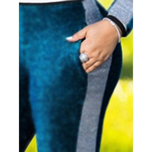 Contrast Zipper Sport Suit