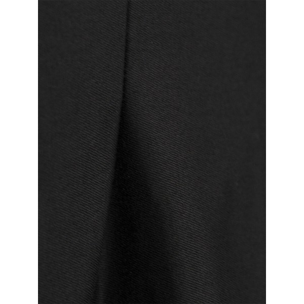 Plus Size Red Piped Black Mini Skirt