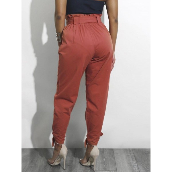 High Waisted Bowkont Loose Casual Pants