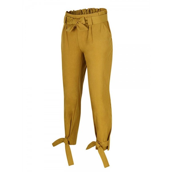 High Waisted Bowkont Loose Casual Pants