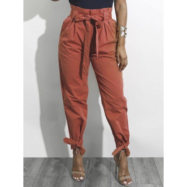 High Waisted Bowkont Loose Casual Pants