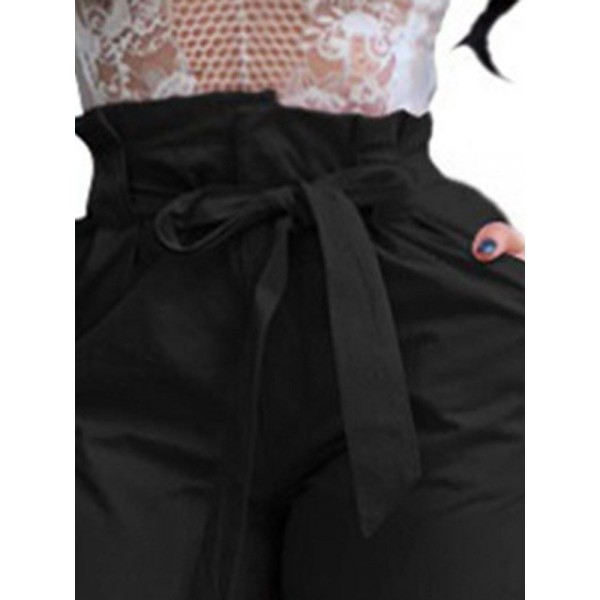 High Waisted Bowkont Loose Casual Pants
