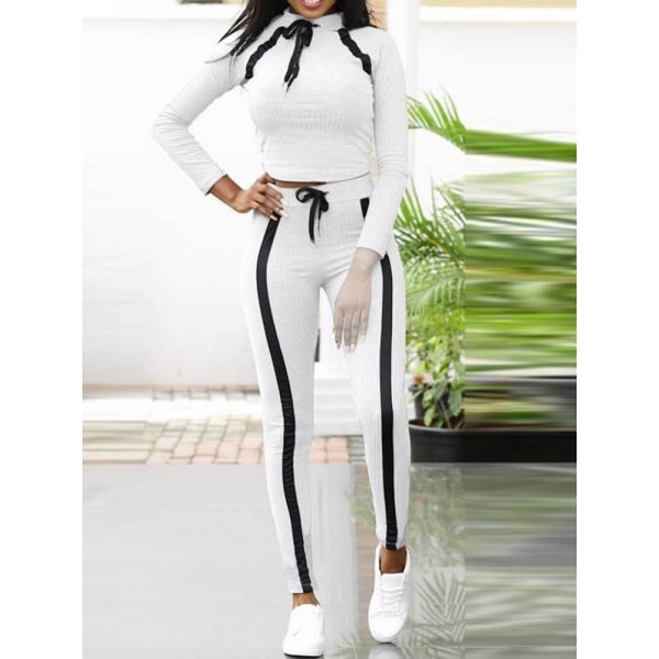 Stripe Print Slim Co...