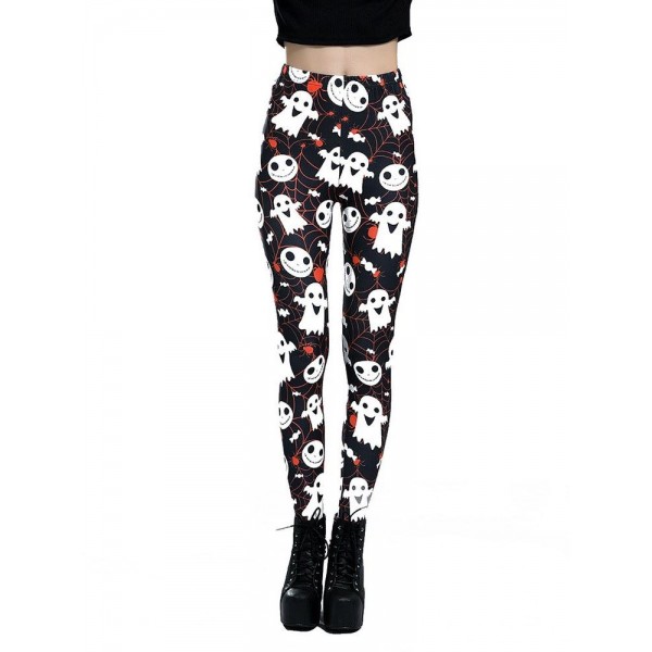 3D Floral Animal Halloween Leggings