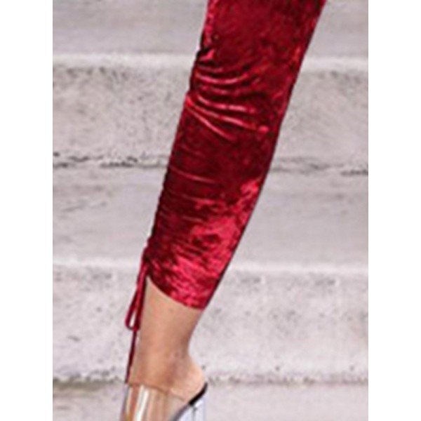 2 Pieces Women Sexy Hooded Top + Pants Suits