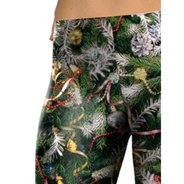 Christmas Print Breathable Women's Pants