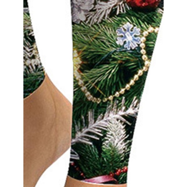 Christmas Print Breathable Women's Pants