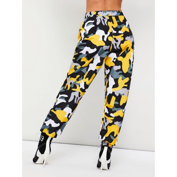 Camouflage Loose Harem Pants Full Length Casual Pants