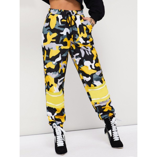 Camouflage Loose Harem Pants Full Length Casual Pants